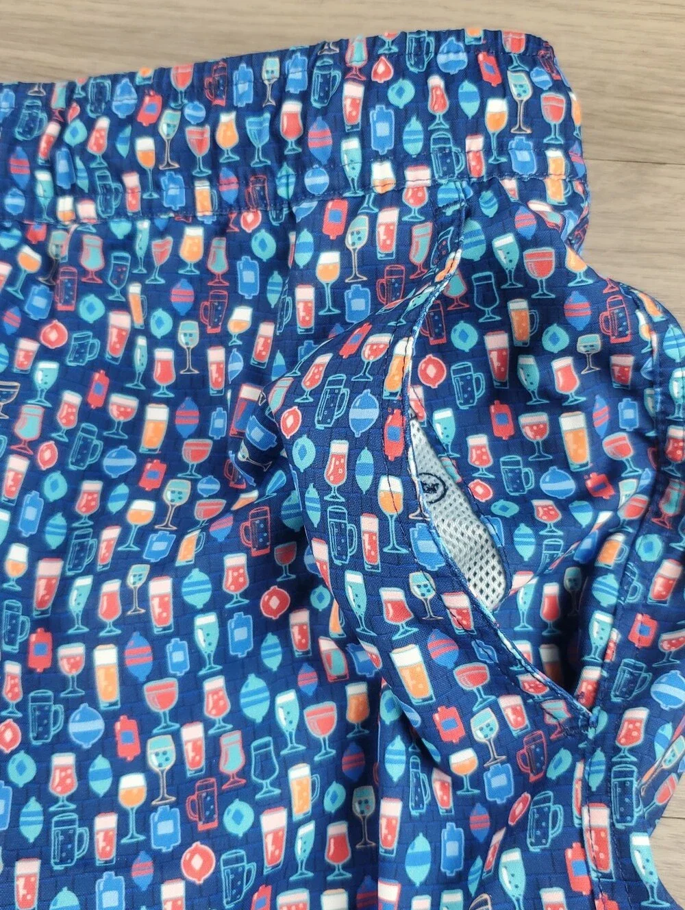 Peter Millar Seaside Collection Swim Trunks XL Cocktail